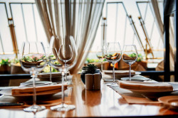 Réserver un restaurant avec des plats qui ont un beau dressage