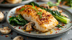 Restaurant avec une spécialité de mise en scène dans les plats